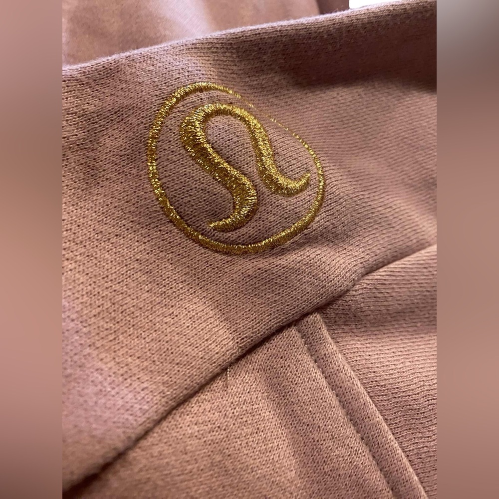 NWT Lululemon scuba oversized full zip hoodie ROSE BLUSH/GOLD Size XL/XXL - Picture 4 of 5